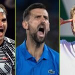 The 5 men with the most appearances at the Australian Open: with Federer, Djokovic